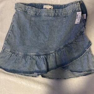 Aeropostale Blue Denim Skater Skirt